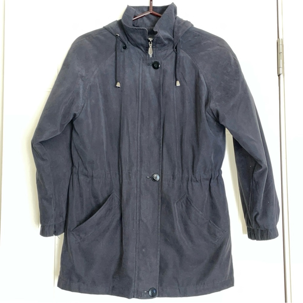 London Fog Women's Gray Hooded Jacket
